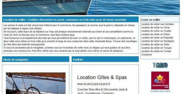 Location de voilier et bateau, avec et sans skipper Location de voilier et bateau, avec et sans skipper