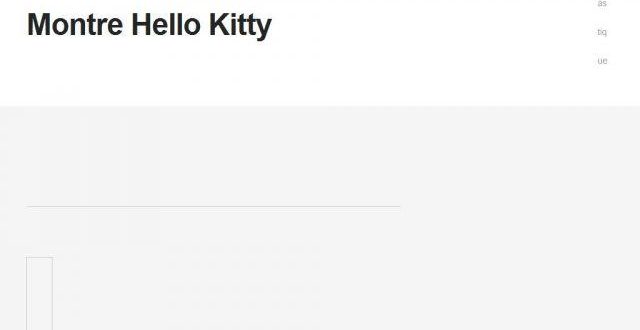 Montre Hello Kitty Montre Hello Kitty