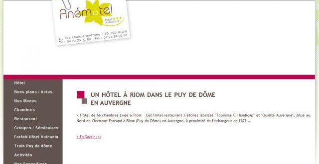 Hôtel Riom – Hotel Vulcania : Anémotel Hôtel Riom – Hotel Vulcania : Anémotel