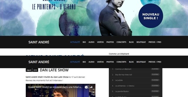 Découvrez Saint-André interprète par le biais du site Saint-André.tv