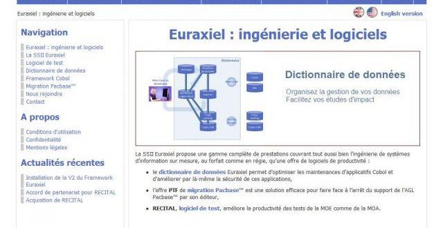 Logiciel de test et dictionnaire de données – Euraxiel Logiciel de test et dictionnaire de données – Euraxiel