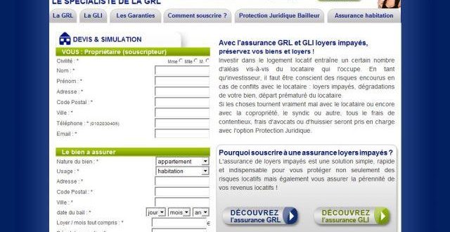 Assurance loyer impayé GRL Assurance loyer impayé GRL